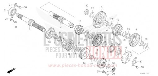 BOITE DE VITESSES CBF125MEFT de 2026